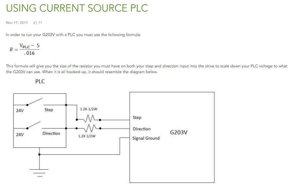 gecko current source inputs PLC