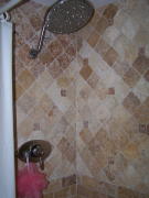 Stoneshowerwithfloorcutinserts